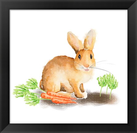 Framed Spring Bunny III Print