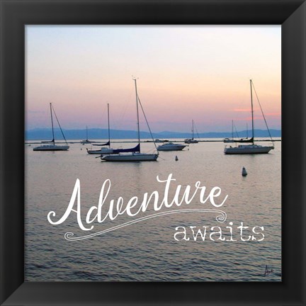 Framed Adventure Awaits Print