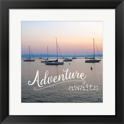 Framed Adventure Awaits Print