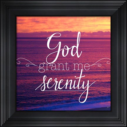 Framed God Grant Me Serenity Print