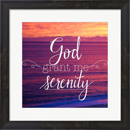 Framed God Grant Me Serenity Print