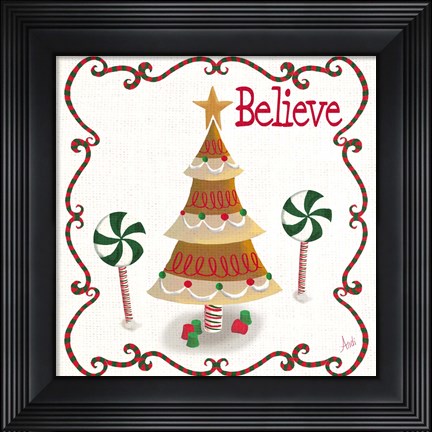 Framed Gingerbread Forest I Print