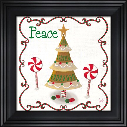 Framed Gingerbread Forest II Print