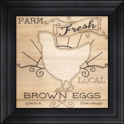 Framed Country Organic Dairy II Print