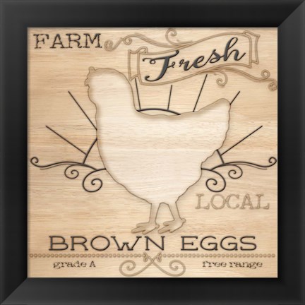 Framed Country Organic Dairy II Print