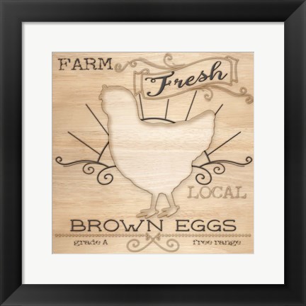 Framed Country Organic Dairy II Print