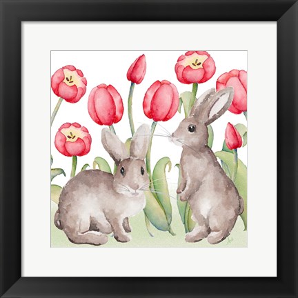 Framed Easter Tulip II Print