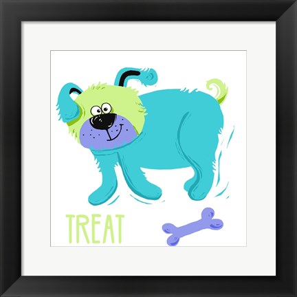 Framed Dogs Gone Wild I Print