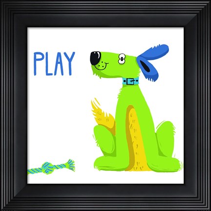 Framed Dogs Gone Wild II Print