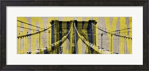 Framed Brooklyn Bridge Type Print