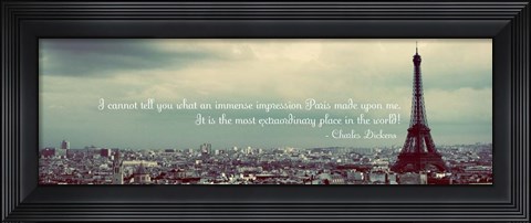 Framed Paris Expression Print