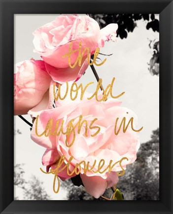 Framed Love Blooms II Print