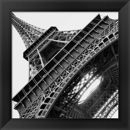 Framed Eiffel Views Square I Print