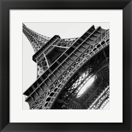 Framed Eiffel Views Square I Print