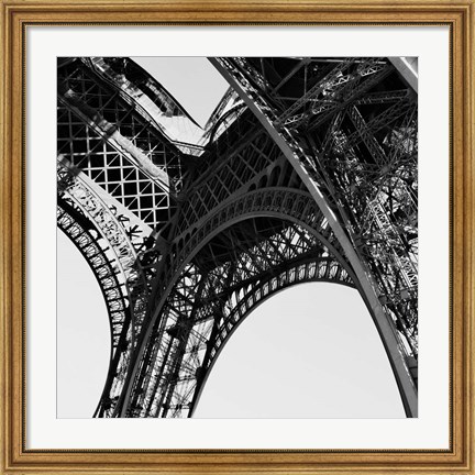 Framed Eiffel Views Square II Print