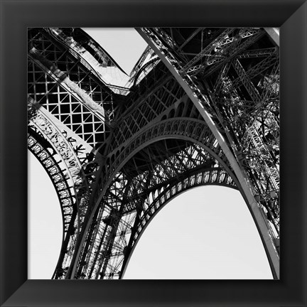 Framed Eiffel Views Square II Print