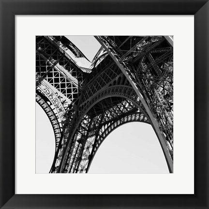 Framed Eiffel Views Square II Print