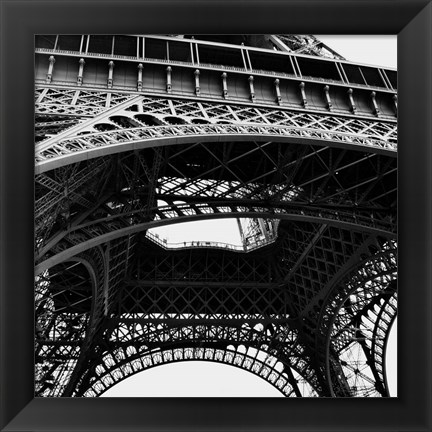 Framed Eiffel Views Square III Print