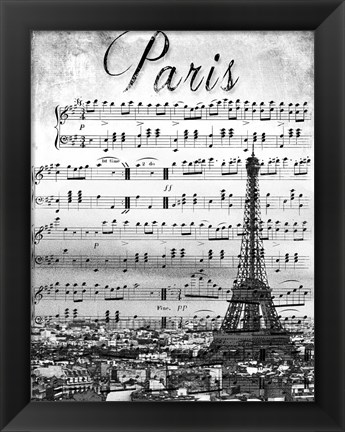 Framed Musical Paris Print