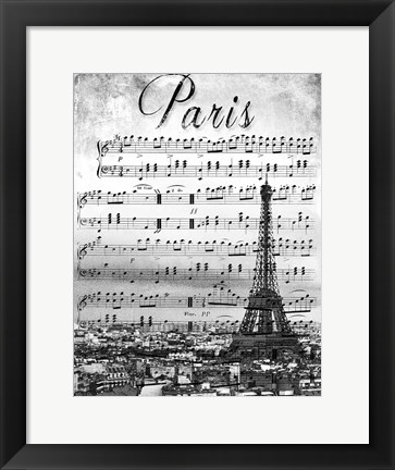 Framed Musical Paris Print