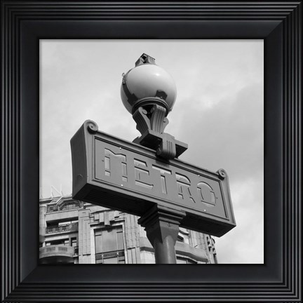 Framed Paris Scene III Print