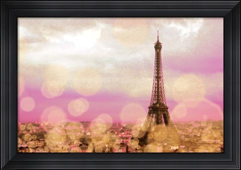 Framed Paris Sparkles Print