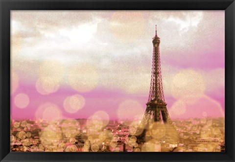 Framed Paris Sparkles Print