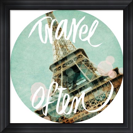 Framed Travel Often Print