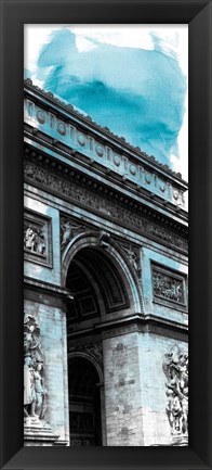 Framed Watercolor France Panel I Print