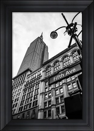 Framed Down the Streets of New York Print