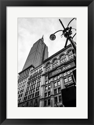 Framed Down the Streets of New York Print