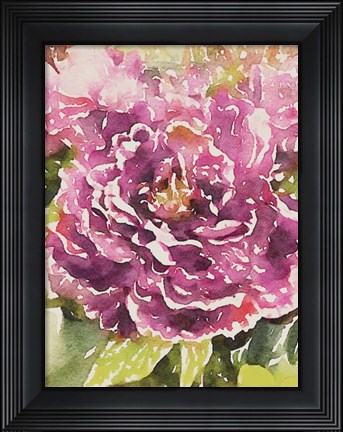 Framed Purple Blossoms Print
