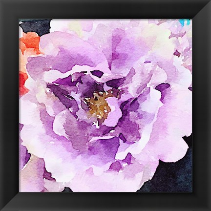 Framed Purple Flower Print