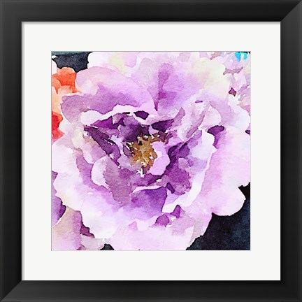 Framed Purple Flower Print