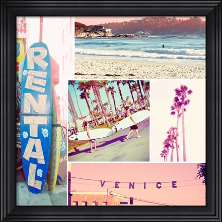 Framed Venice Beach Kit Print