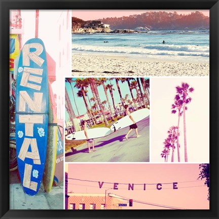 Framed Venice Beach Kit Print