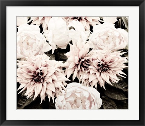 Framed White Washed Garden Print