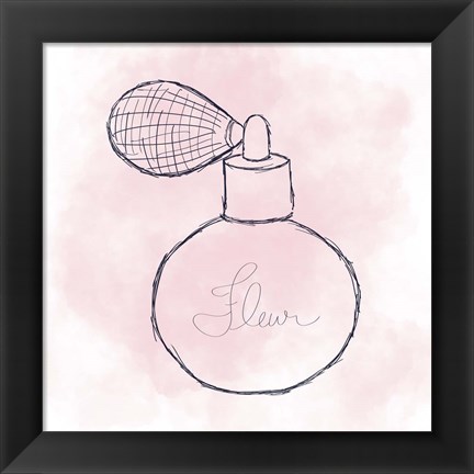 Framed French Perfume I Print