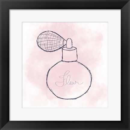 Framed French Perfume I Print