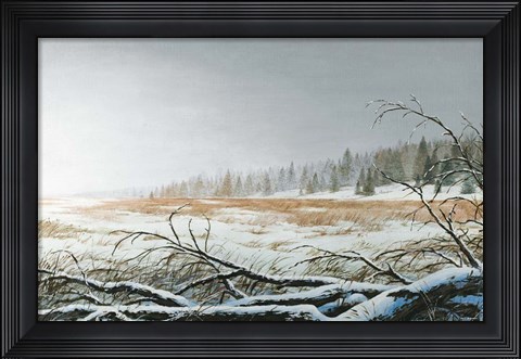 Framed Snowy Morning Print
