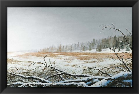 Framed Snowy Morning Print