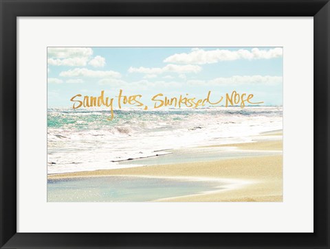 Framed Sandy Toes, Sunkissed Nose Print