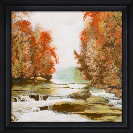 Framed Autumn at Firemen&#39;s Park Print