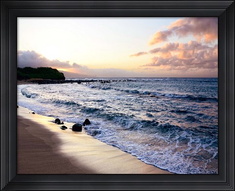 Framed Sunset Beach Print