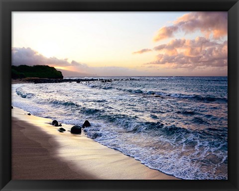 Framed Sunset Beach Print