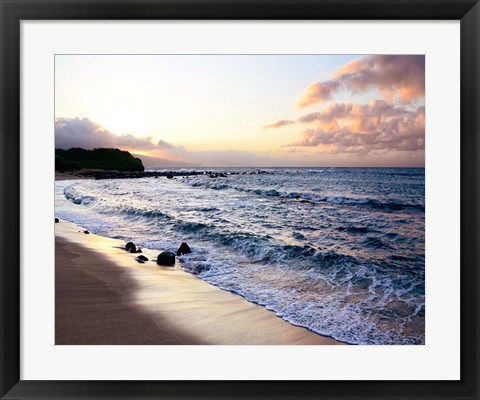 Framed Sunset Beach Print