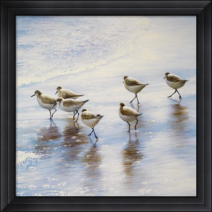 Framed Sand Dancers Square Print