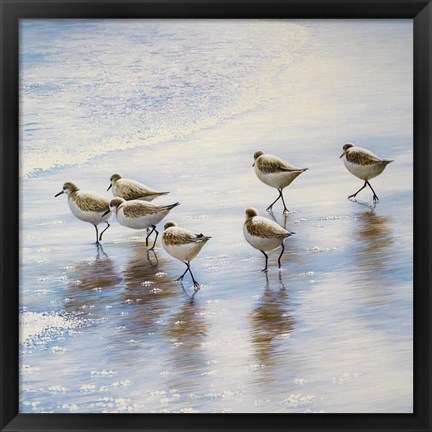 Framed Sand Dancers Square Print