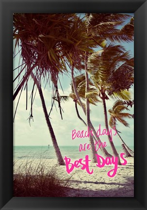 Framed Best Beach Days Print