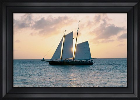 Framed Coastal Sailing Print